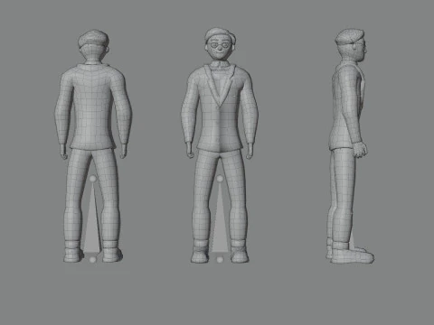 Casual Characters Pack Lite 3D Model