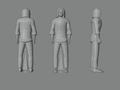 Low Poly Stylized Characters Pack FREE Modelo 3D