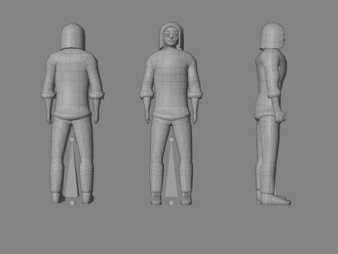 Casual Characters Pack Lite 3D Model