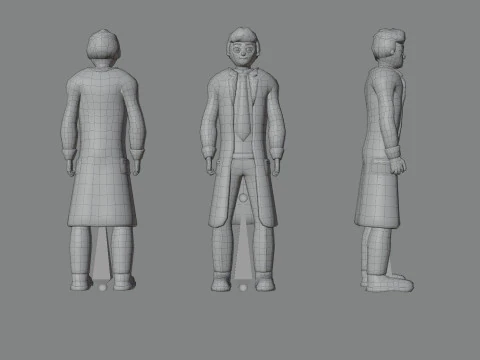 Casual Characters Pack Lite 3D Model