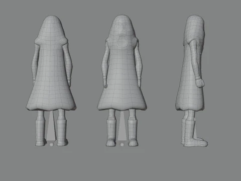 Casual Characters Pack Lite 3D Model