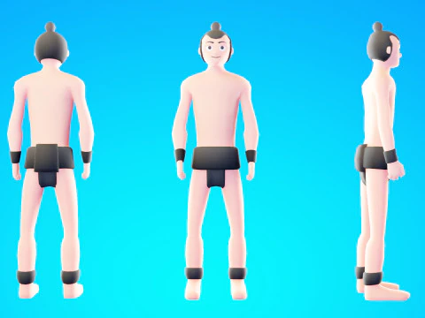 Casual Characters Pack 6 3D Model