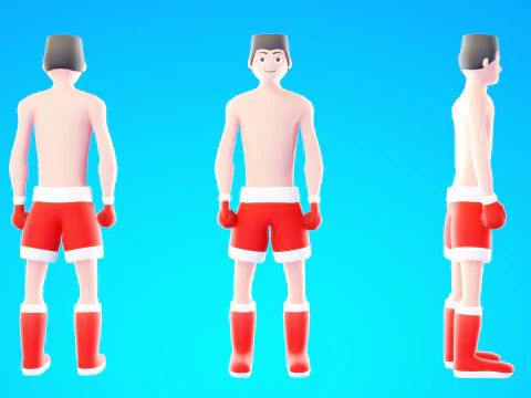 Casual Characters Pack 6 3D Model