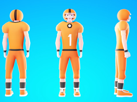 Low Poly Stylized Characters Pack 6 3D Model