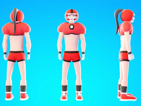 Casual Characters Pack 6 3D Model