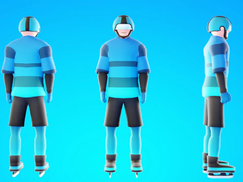 Casual Characters Pack 6 3D Model