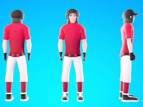 Low Poly Stylized Characters Pack 6 3D Model