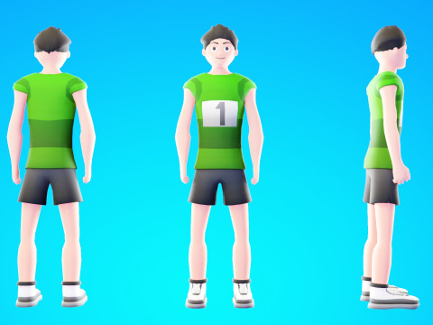 Low Poly Stylized Characters Pack 6 3D Model