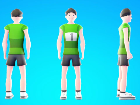 Casual Characters Pack 6 3D Model