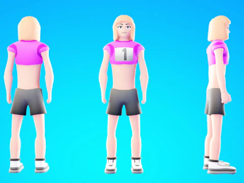 Casual Characters Pack 6 3D Model