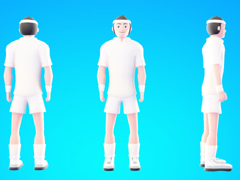 Low Poly Stylized Characters Pack 6 3D Model