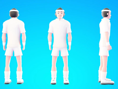 Casual Characters Pack 6 3D Model