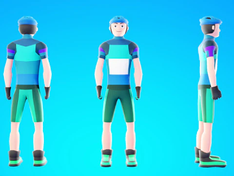 Casual Characters Pack 6 3D Model