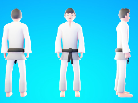 Low Poly Stylized Characters Pack 6 3D Model