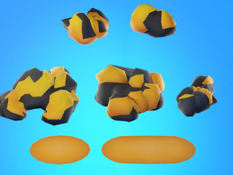 低聚季节性森林生物群落 3D 模型