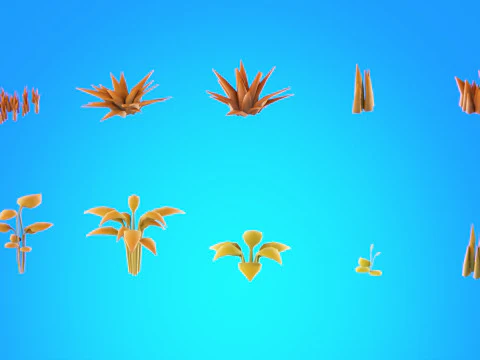 Low Poly Seasonal Forest Biome 3D Model