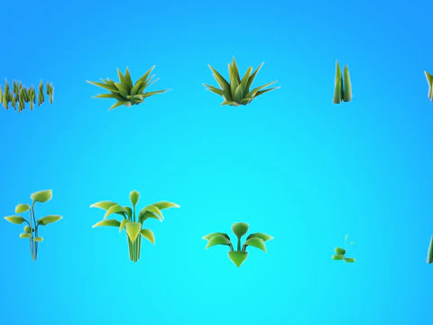 Low Poly Seasonal Forest Biome 3D Model