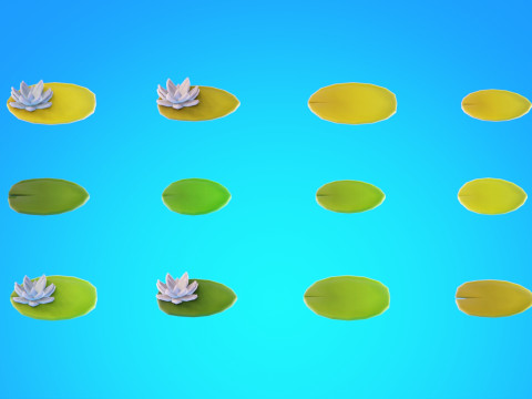 低聚季节性森林生物群落 3D 模型