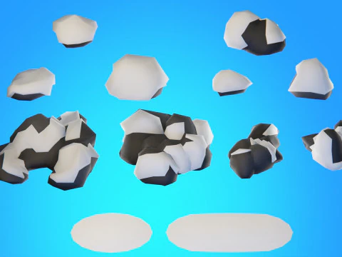Low Poly Seasonal Forest Biome 3D Model