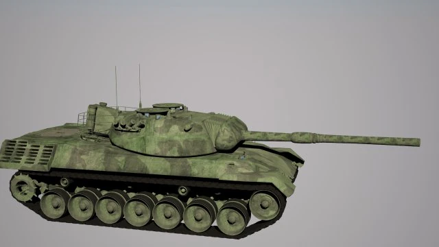 leopard 1 3D Model .c4d .max .obj .3ds .fbx .stl .blend 