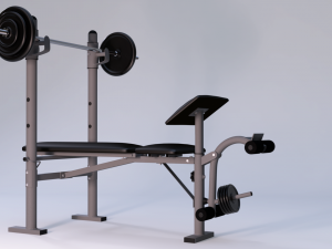 sport trainer for hands legs and press 3D Model