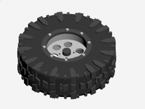 tires and wheels 3D Model
