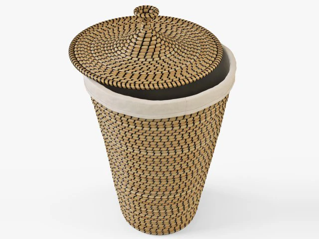 laundry basket ikea asunden 3D Model .c4d .max .obj .3ds .fbx .stl .blend