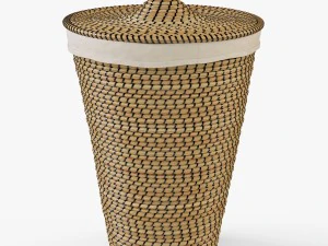 laundry basket ikea asunden 3D Model