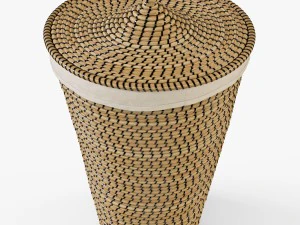 laundry basket ikea asunden 3D Model