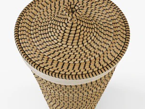 laundry basket ikea asunden 3D Model