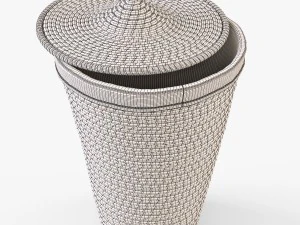 laundry basket ikea asunden 3D Model