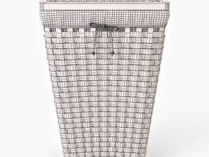 laundry basket ikea knarra 3D Model