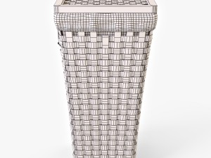laundry basket ikea knarra 3D Model