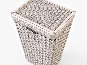 laundry basket ikea knarra 3D Model