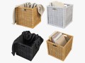 rattan basket ikea branas 3D Model