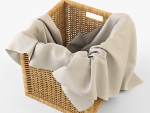 rattan basket ikea branas Modèle 3D
