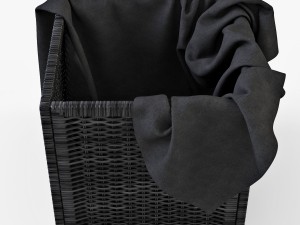 rattan basket ikea branas Modèle 3D