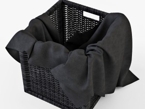 rattan basket ikea branas Modèle 3D