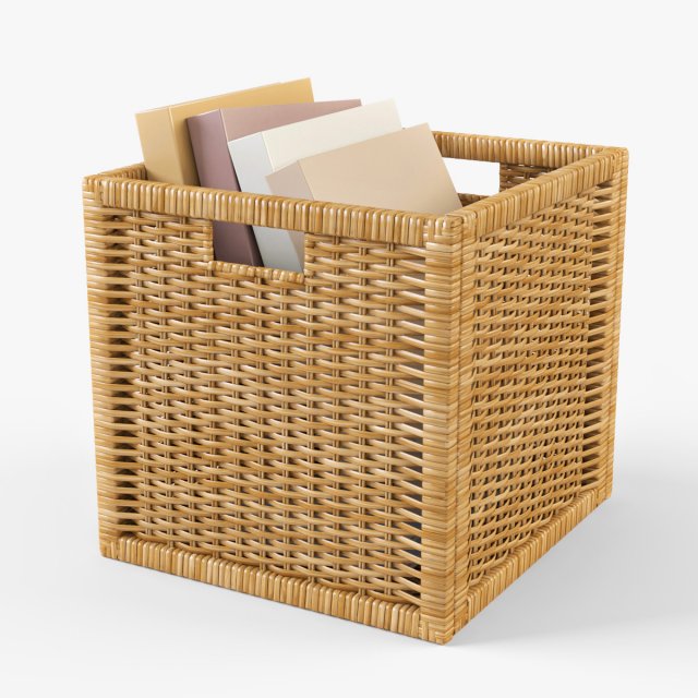 rattan basket ikea branas 3D Model in Huishoud items 3DExport