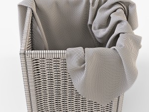 rattan basket ikea branas Modèle 3D