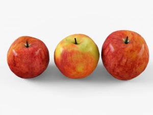 wicker apple basket ikea maffens 3D Model