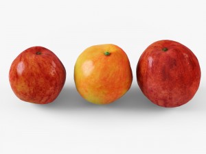 wicker apple basket ikea maffens Model 3D