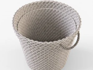 wicker apple basket ikea maffens 3D Model