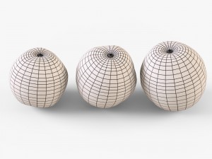 wicker apple basket ikea maffens Model 3D