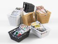 wicker basket ikea knarra 3D Модель