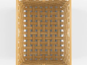 wicker basket ikea knarra 3D Model