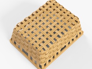 wicker basket ikea knarra 3D Модель