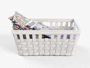 wicker basket ikea knarra 3D Модель