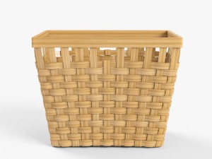 wicker basket ikea knarra 3D Модель