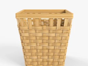 wicker basket ikea knarra 3D Model